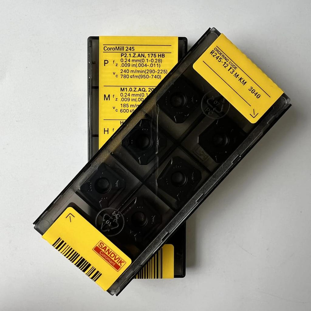 Original Sandvik / R245-12T3M-KM 3040 /  CNC lathe carbide blade 10 Pcs