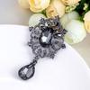 Women's Luxury Rhinestone Alloy Brooch Pin Large Waterdrop Pendent Party Jewelry