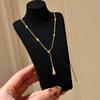 Hourglass Water Droplet Small Waist Necklace, Light Luxury Exquisite Temperament, High-end Feeling Necklace, Collarbone Chain for Women