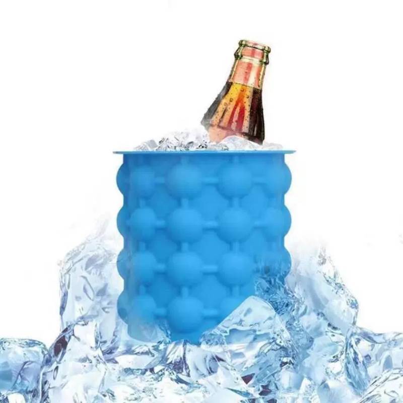 Silikon-Eiskübel mit Deckel und Schaufel für Picknick im Freien und Partygebrauch