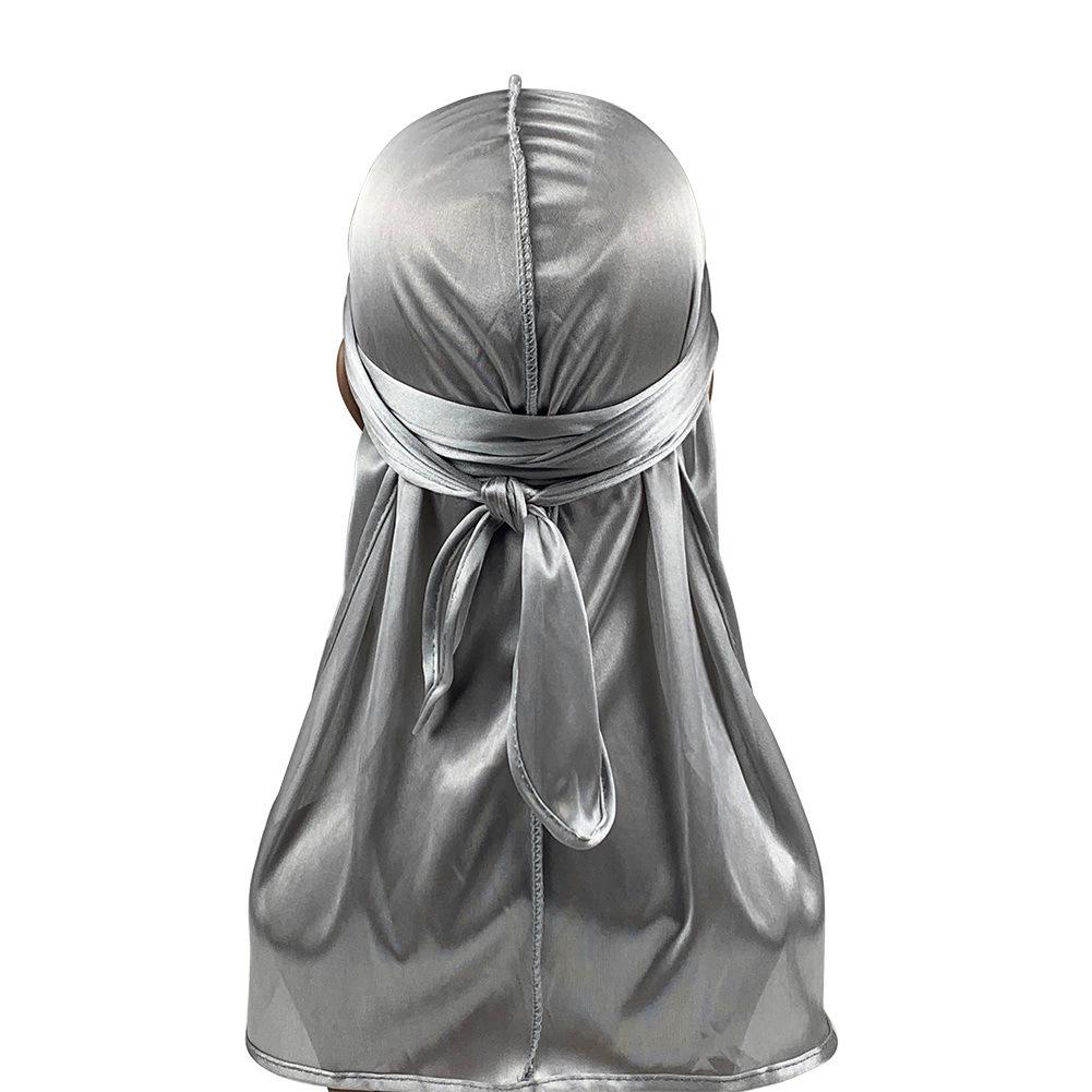 Imitation Silk Edging Long Tail Pirate Hat & Cycling Durag