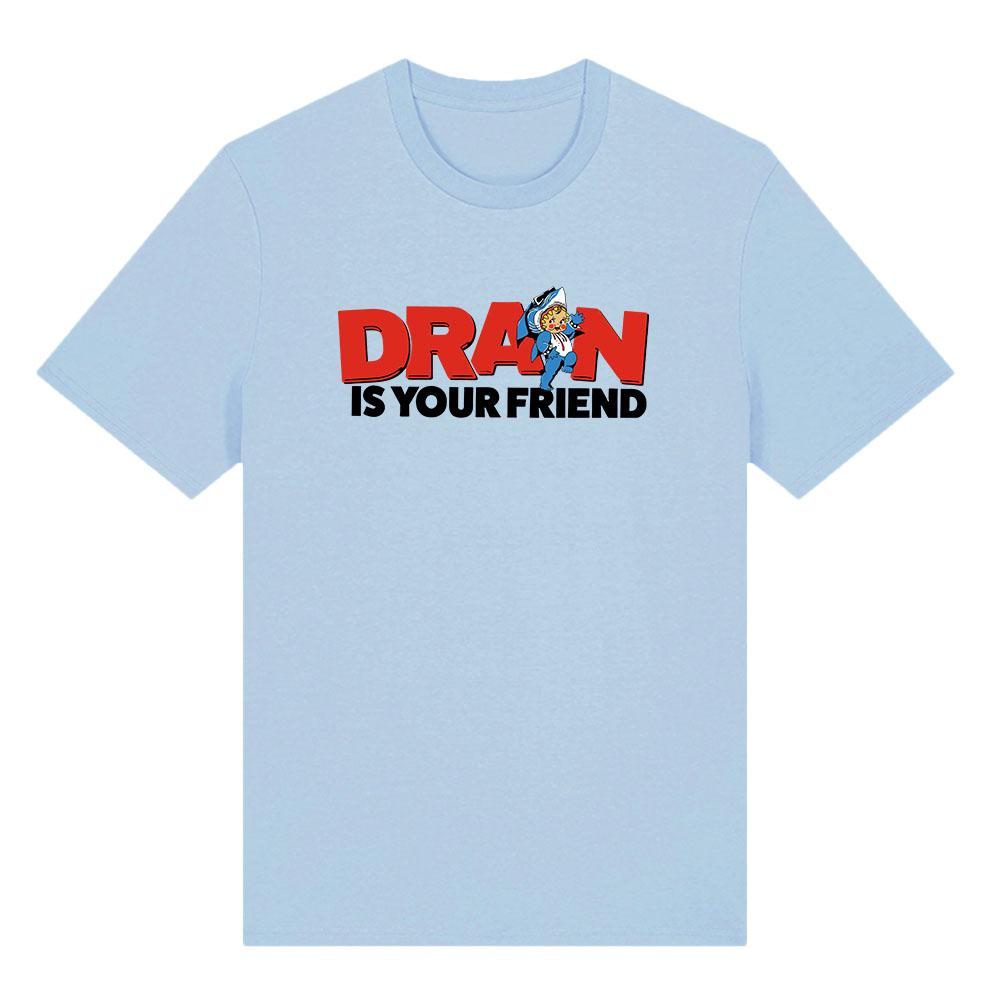 DRAIN KEWPIE FRIEND TEE . . . IS YOUR FRIEND Printing T-shirt Unisex Streetwear Hip Hop Cotton Short Sleeve Fashion Tshirts