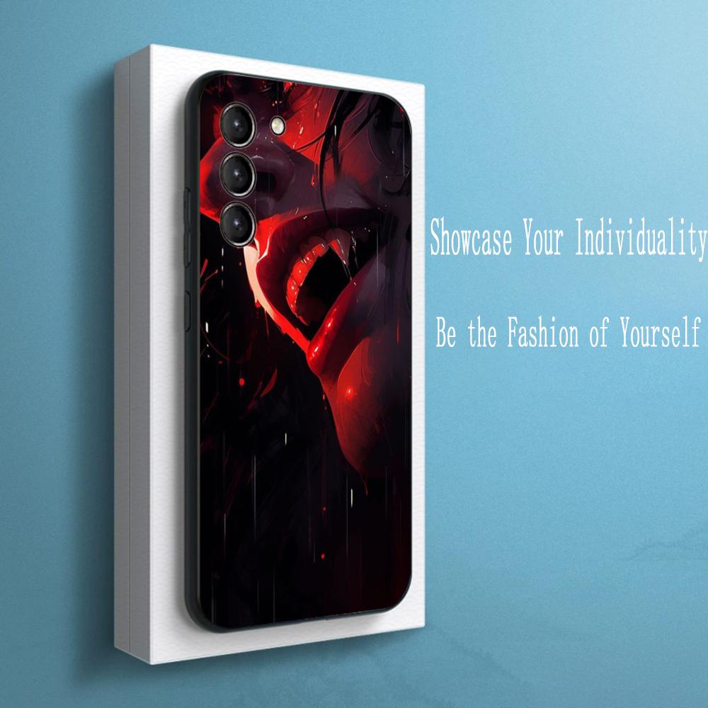 

Super cool vampire fashion pattern design Phone Case For Samsung Galaxy S26 S25 S24 S23 S22 S21 Plus Ultra Note20 Soft Black Galaxy S20 FE