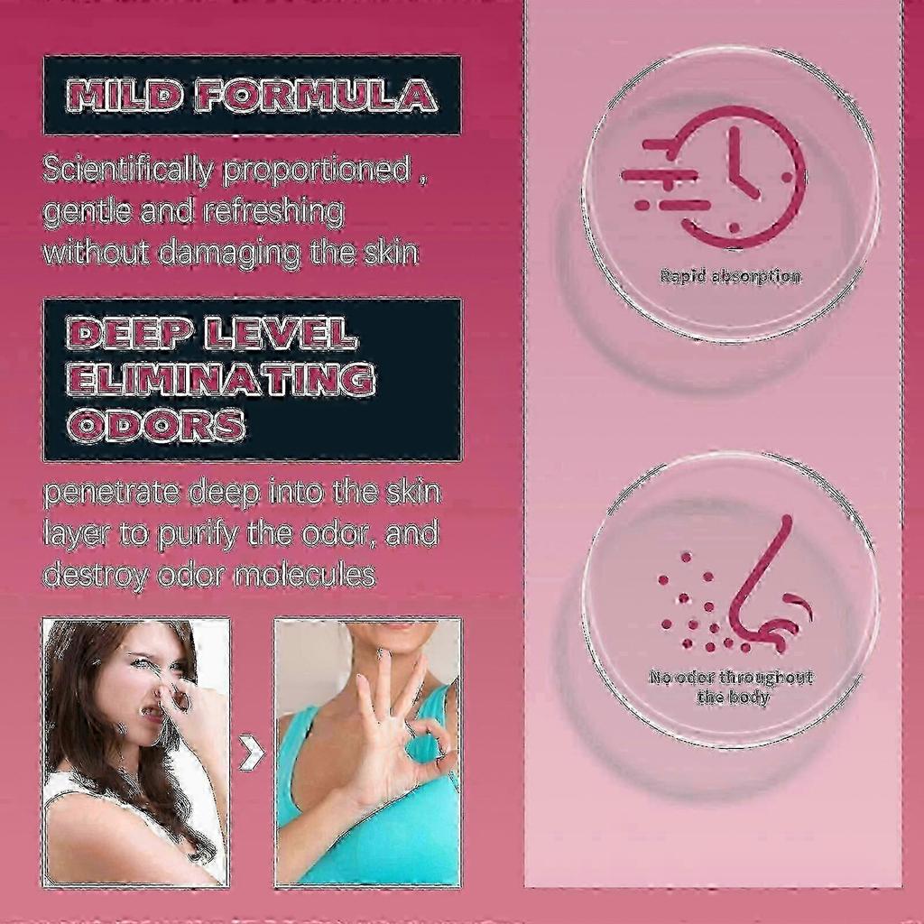 Whole Body Deodorant Lotion, Underarm Odor Clean Whitening Refreshing Deodorant Cream