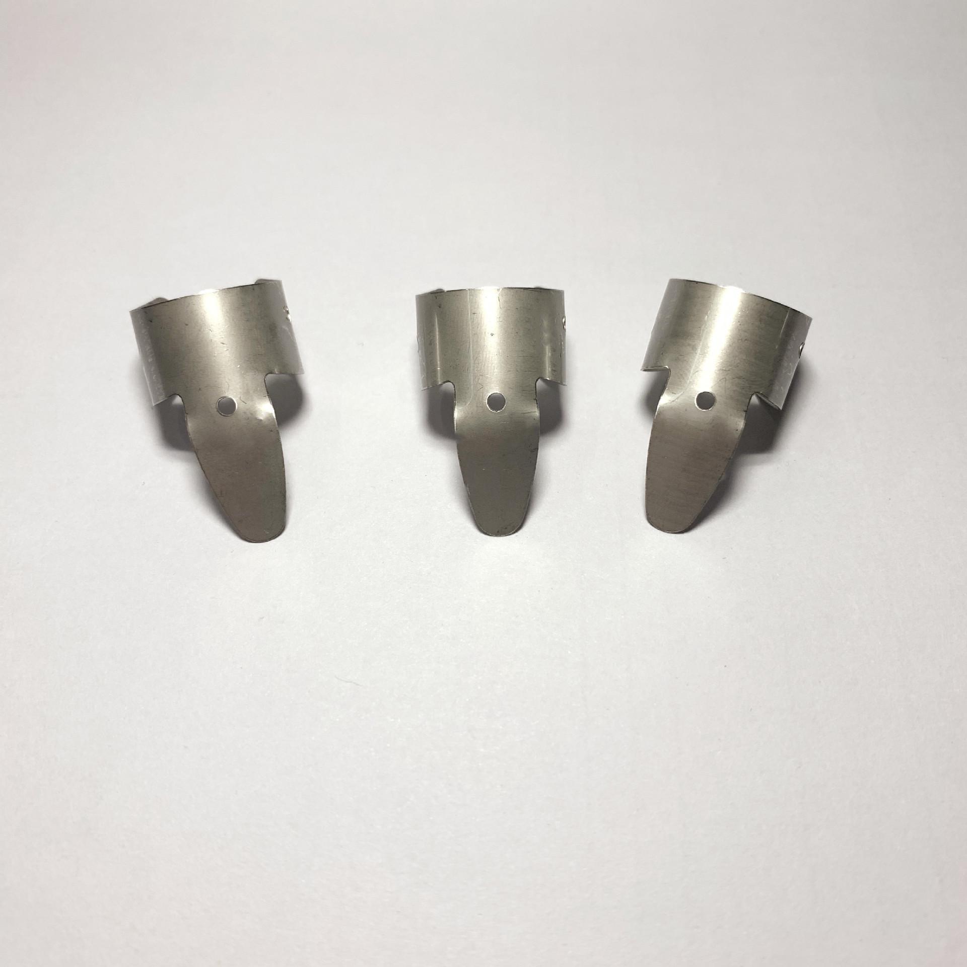 Wsmith Stainless Steel Finger & Thumb Picks - Silver