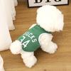 Pet Vest Round Neck Soft Comfortable Breathable Letter Print Summer Pet Cat Dog Sleeveless Clothes Daily Wear