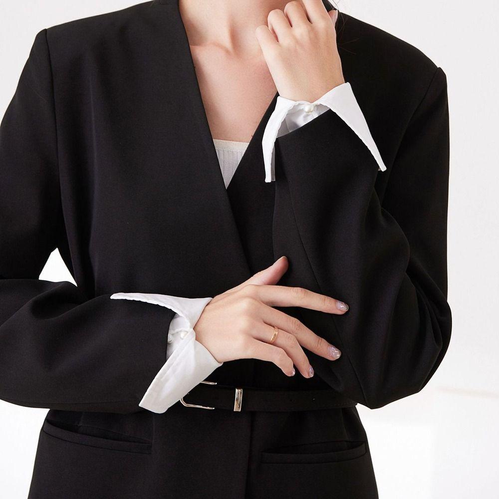 Comfortable False Wrist Cuffs Detachable Paired Wrist Warmer Elegant Fake Hand Sleeves  Winter