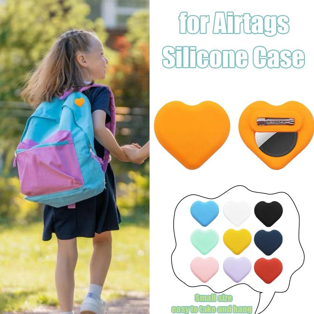 Heart Shape Silicone Case for Airtags Waterproof Tracker Accessories For Airtags
