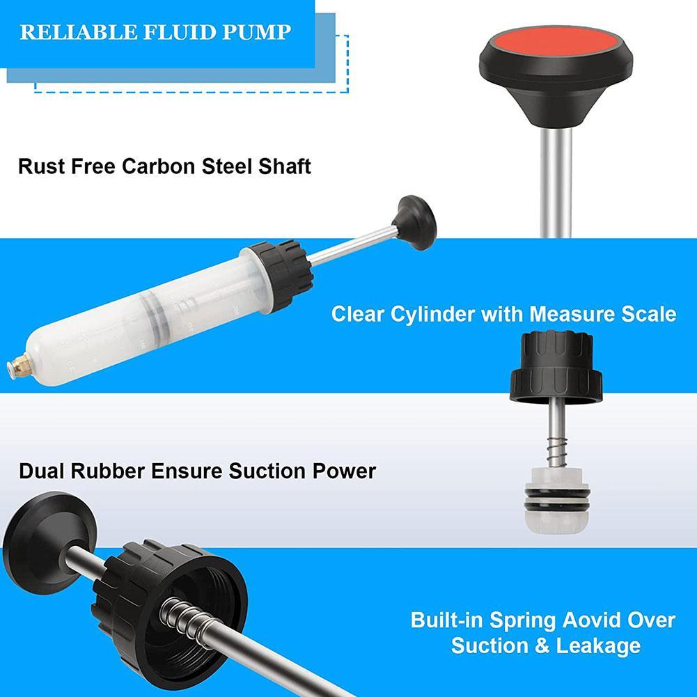 200ml Oil Change Tool Automotive Hand Tool Car Oil Fluid Extractor Syringe Pump Dispenser Air Pump Filling Transfer Bottle Fuel