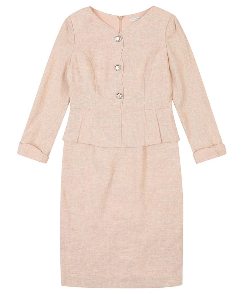 MESENSE Peplum Belted Dress_Mb23Opm103A