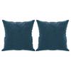 Decorative Cushions 2 pcs. Blue 40x40 cm Velvet