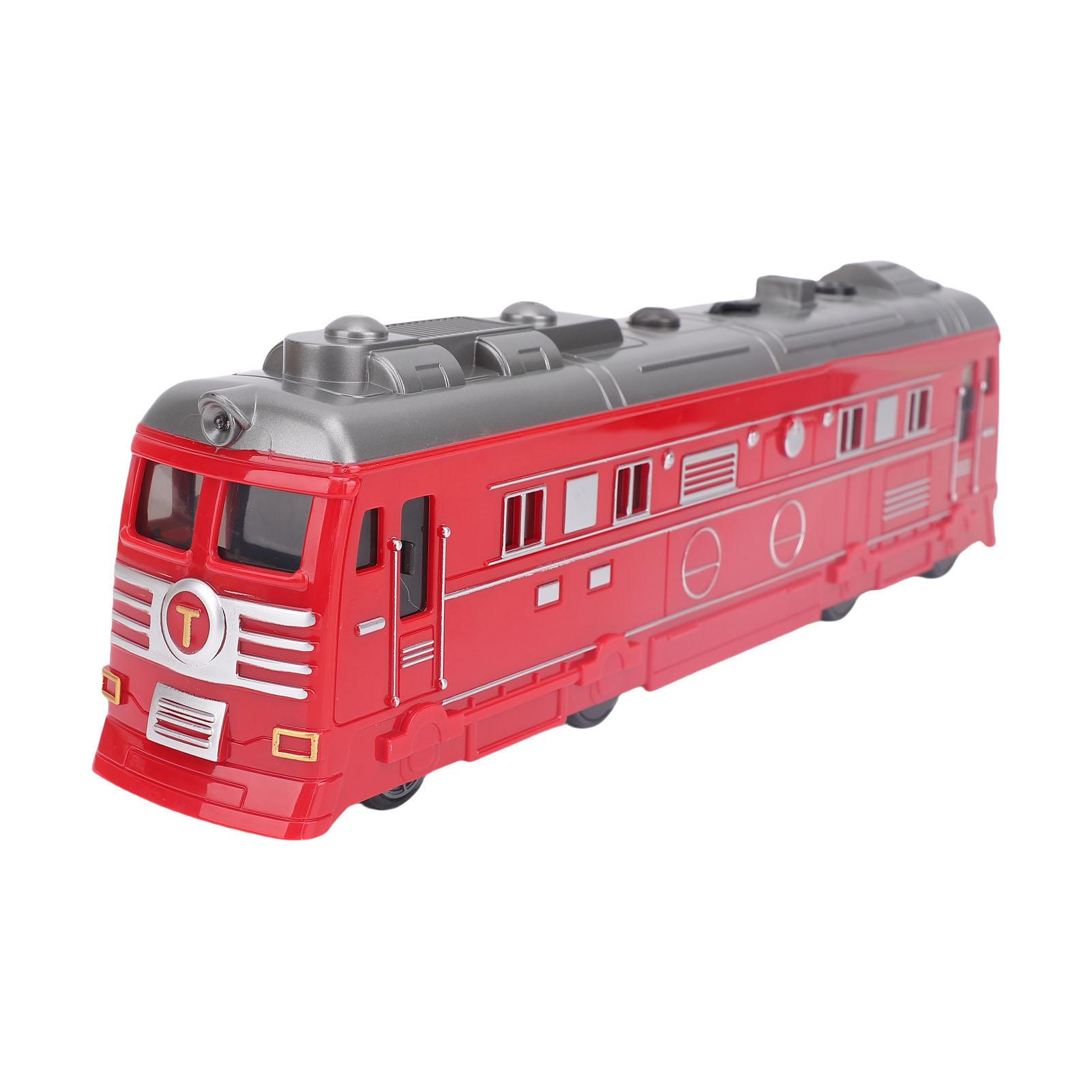 

Детский электрический паровоз игрушка инерционный ход ретро спрей игрушка поезд развивающий раннее обучение красный