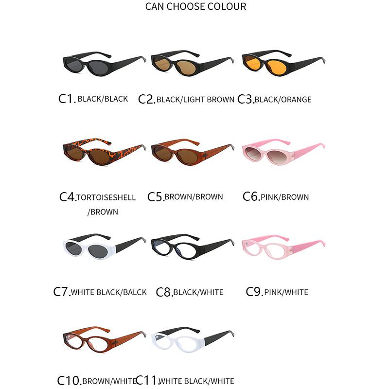 Vintage Oval Sunglasses Fashion Women Men Luxury Brand Designer Sun Glasses Retro Outdoor Driving Shade Man Lady Eyewear UV400