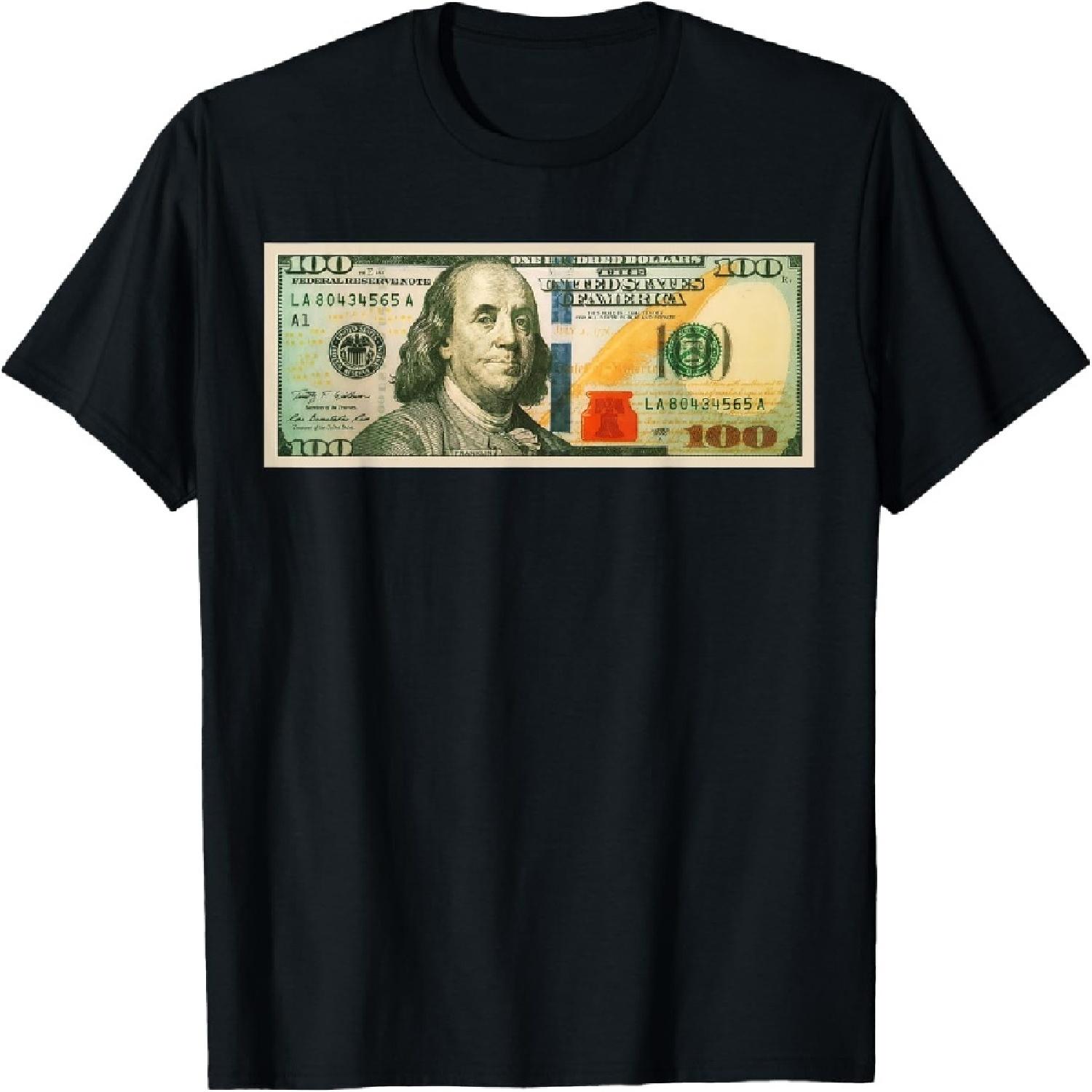 100 dollar bill with Benjamin Franklin - Large Bill T-Shirt XXXXXL разноцветный