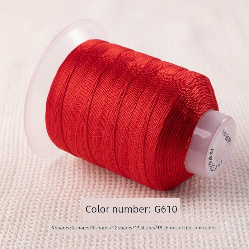 

18 Strand Morandi DIY Handmade Braided Rope Material Bracelet Carrying Strap Braiding Thread Necklace Tied Pendant Lanyard China Red