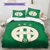 Ferencv Rosi Torna Club Flag Custom Name Pattern Bedding Quilt Set Quilt Cover Pillowcase Home Birthday Gift(1 * duvet cover + 2 * pillowcase, without