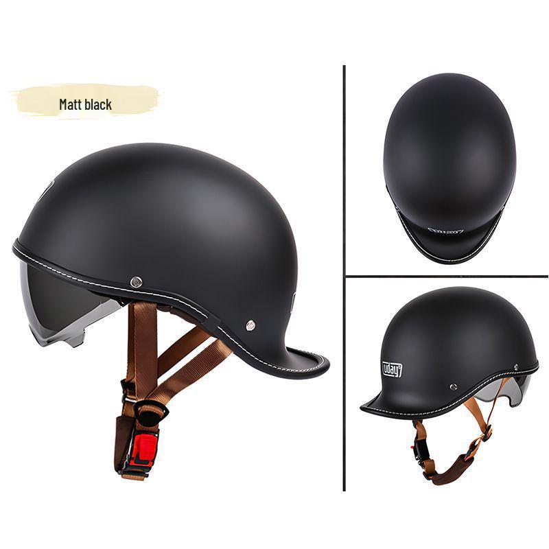 Unisex Retro Motorcycle Half Helmet for All Seasons