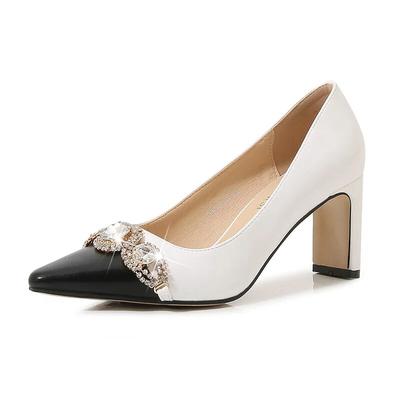 Women Plus Size Work Shoes High Heel Office Ol  7.5cm Heel WZ