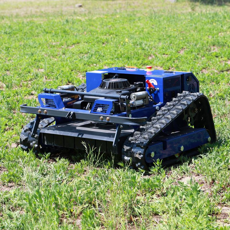 European Spot Tracked Remote Control Mower All Terrain for Hillsides Orchards River Embankments Gas-powered Lawn Mower