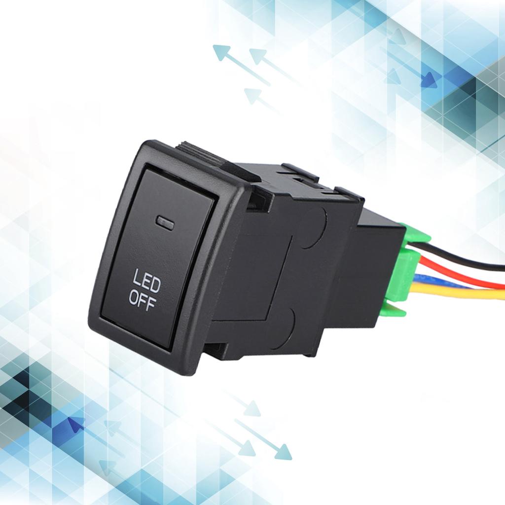 12V Fog Light Switch Replacement Fog Lamp Power ON/OFF Button with Harness for Jimny 2007-2015 Automotive Accessories