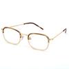 Alloaiweeo [Alo:Ctzen] Ci9710B C2 Classic Soltex Square Two-Tone Leopard/Gold Eyeglass Frames
