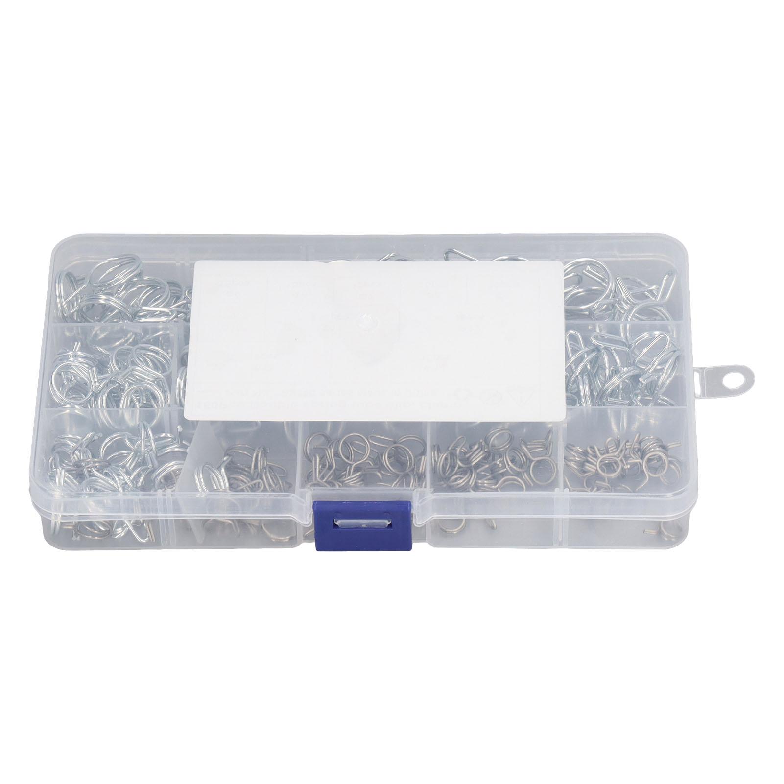 

150Pcs Double Wire Spring Tube Clip High Hardness Corrosion Resistance Hose Clamp for Farm