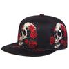 Nuovo Cappello a Tesa Piatta Creativo Stampato Scheletro Strada Hiphop Cappello Decorazione Quotidiana Parasole Cappellino da Baseball Unisex