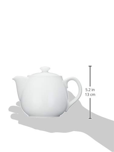 NARUMI Plus Ceram White 830cc Commercial Pot for 3 People, Made In Japan, 9795-4237