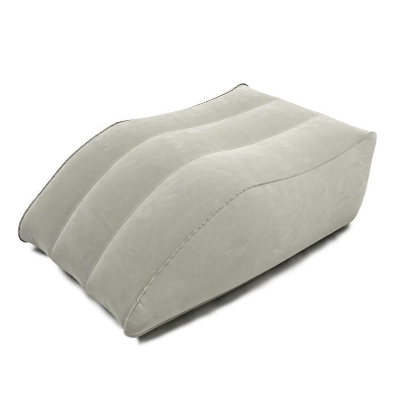 Inflatable Leg Elevation Pillow Flocked Pvc Wedge Foot Rest Cushion Portable For Travel Home Reading Relax