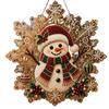 Christmas Pearl Diamond Painting Suncatcher Kit - 8 Inch Acrylic Snowflake Ornament with 3D Mixed-Size Beads Pre-Assembled Metal Chain for Holiday