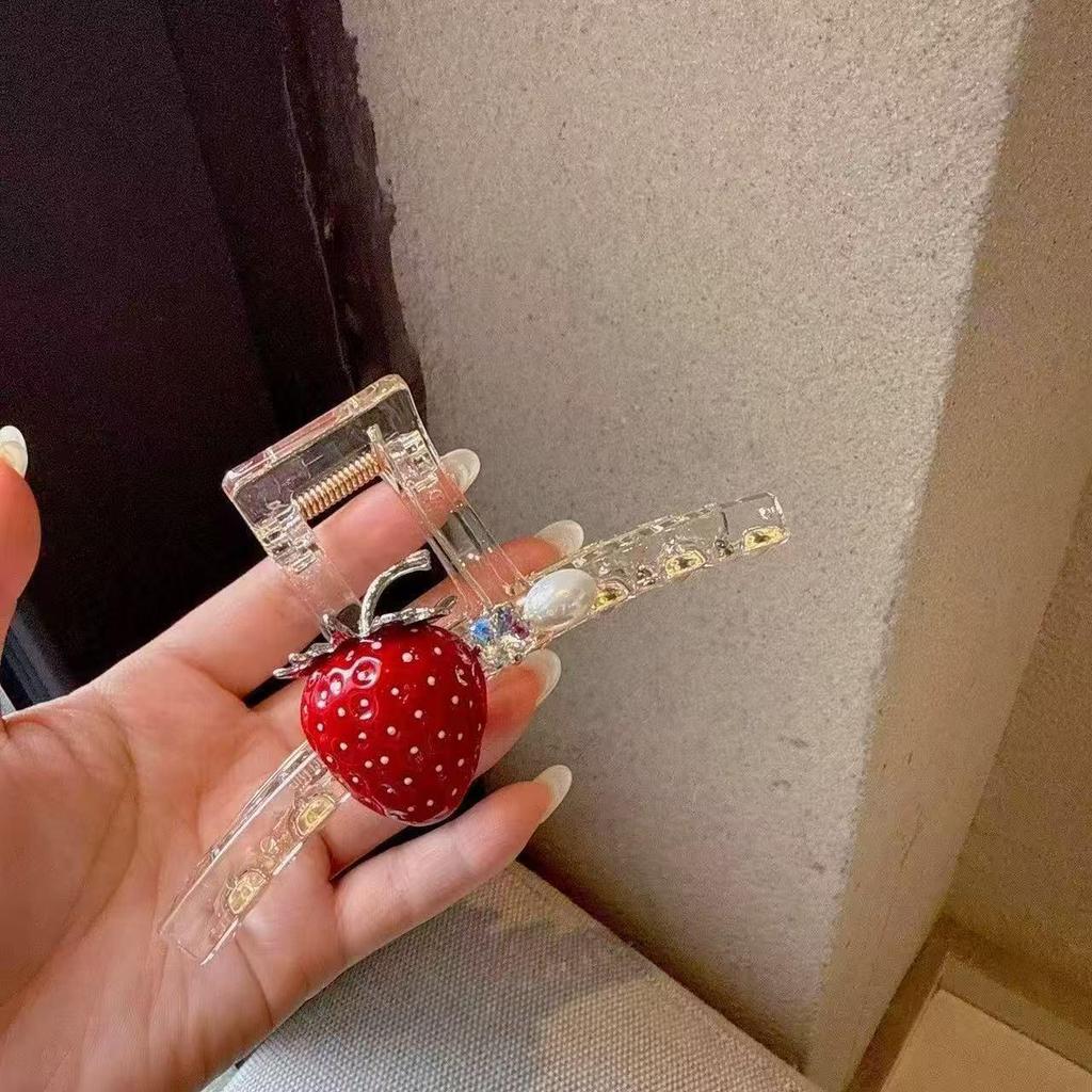 Koreanischer Eleganter Kürbisbogen Polka Dot Haarspange - Groß, Cremige Texturierte Hochsteckfrisur-Accessoire