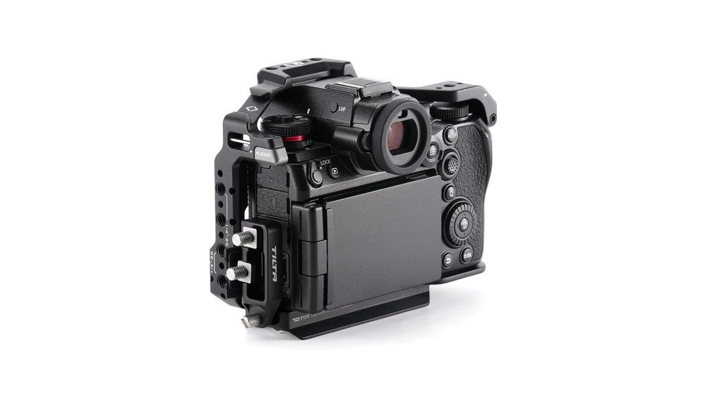 Tilta Full Camera Cage Compatible with Panasonic G9II Black Clamp Cold Shoe inch Thread Slotted Hex Wrench Included S1RII, S1II, S1IIE, S5II, –
