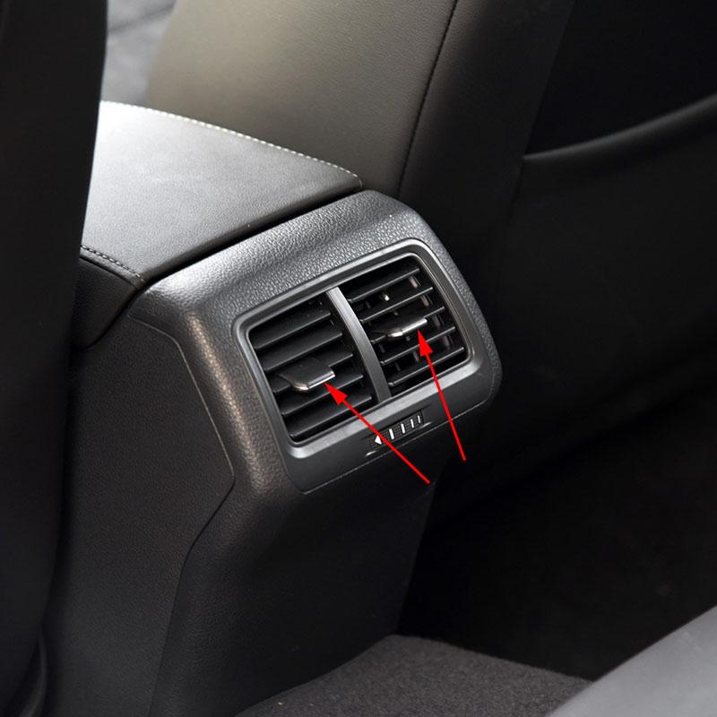 Car Rear A/C Air Conditioner Outlet Clip Tab Pick Air Conditioning Vents Frame Armrest Type C USB For VW Golf 7 MK7