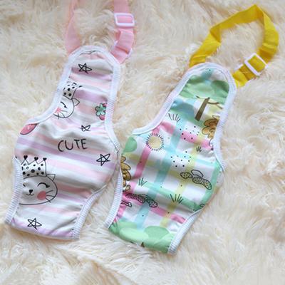 Pet Menstrual Pants Cartoon Print Belly Style Pet Physiological Pants Soft Breathable Dog Diapers Pet Supplies