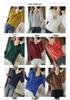 Women's Cotton V-neck Long Sleeve Knit Top - Slimming, Versatile, Solid Color for Spring & Autumn