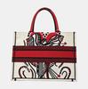 [Pre-Owned] Book Tote Cupid Pattern Embroidered Print Tote Bag - Excellent #FIM8H