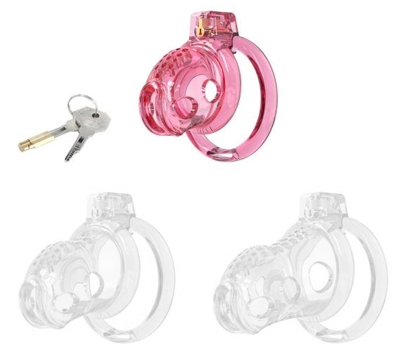 Cage de Chasteté Lock Hole S 6 x 3.6cm Rose - CockLock - Cages de Chasteté