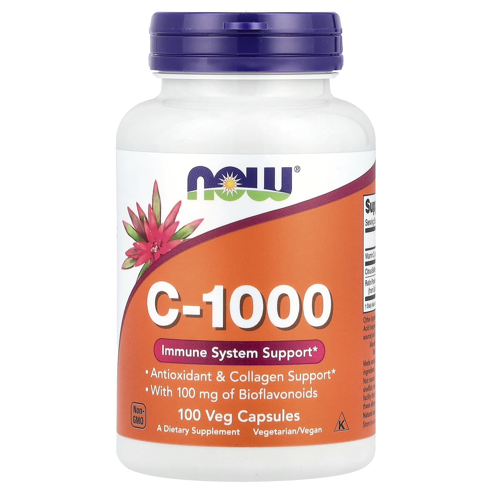 

NOW Foods, C-1000, 100 вегетаріанських капсул