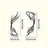2 Koi Metal Wall Sculptures, Decor, Creative Gifts, Abstract, Hangings, Minimalist Line
