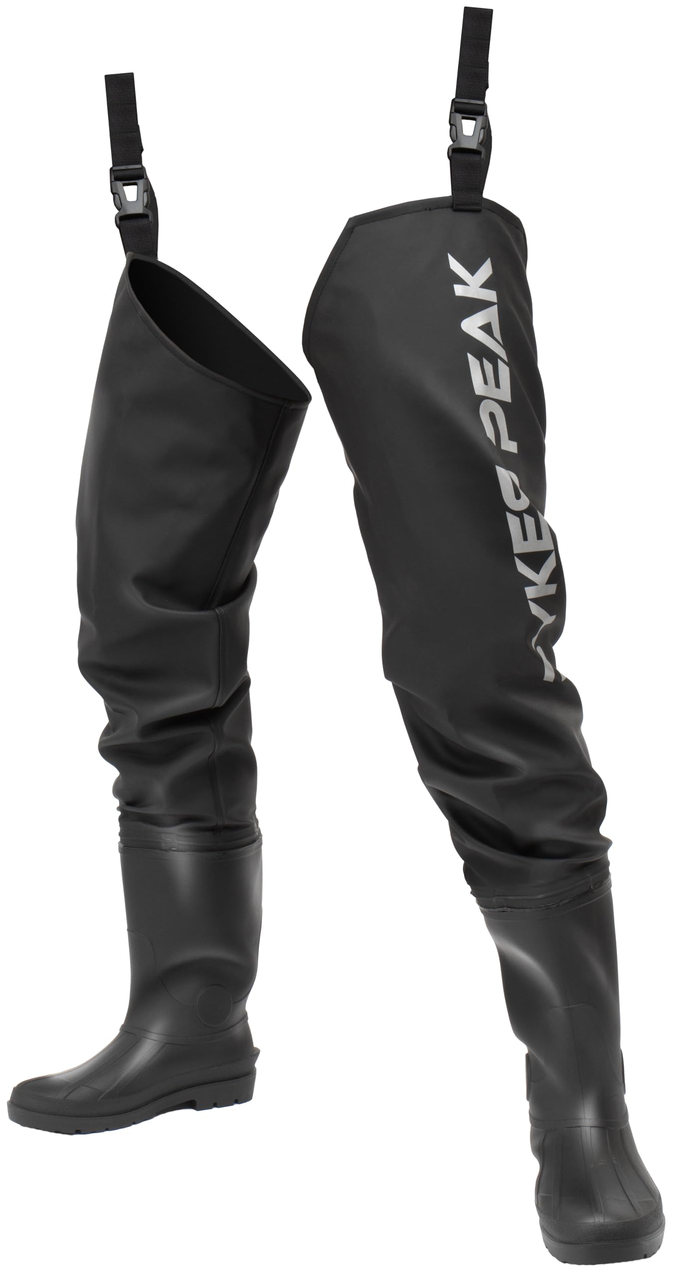 

PYKES PEAK Hip Waders for Fishing and Surfing to put on and take Radial Waterproof 5 sizes Hip to Waders for Car and Work Size [Easy off, sole, чёрный