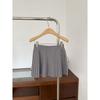 Korean Academy Style Women's Patchwork Knit Sweater: Slimming, Flattering Long-Sleeve Two-Piece for Autumn/Winter.