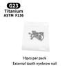 10 Stück Augenbrauen Piercing Schmuck Labret Lippenstecker G23 Titan Septum Piercing Nasenring C-Stab Körperschmuck Für Frauen