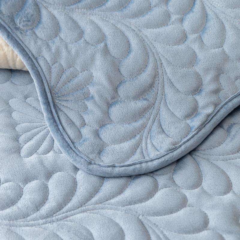 Simple Winter Sofa Cushion Winter Dutch Fleece Short Plush Seat Cushion Cushion Cover Towel Sofa Cover Non-Slip Thickened