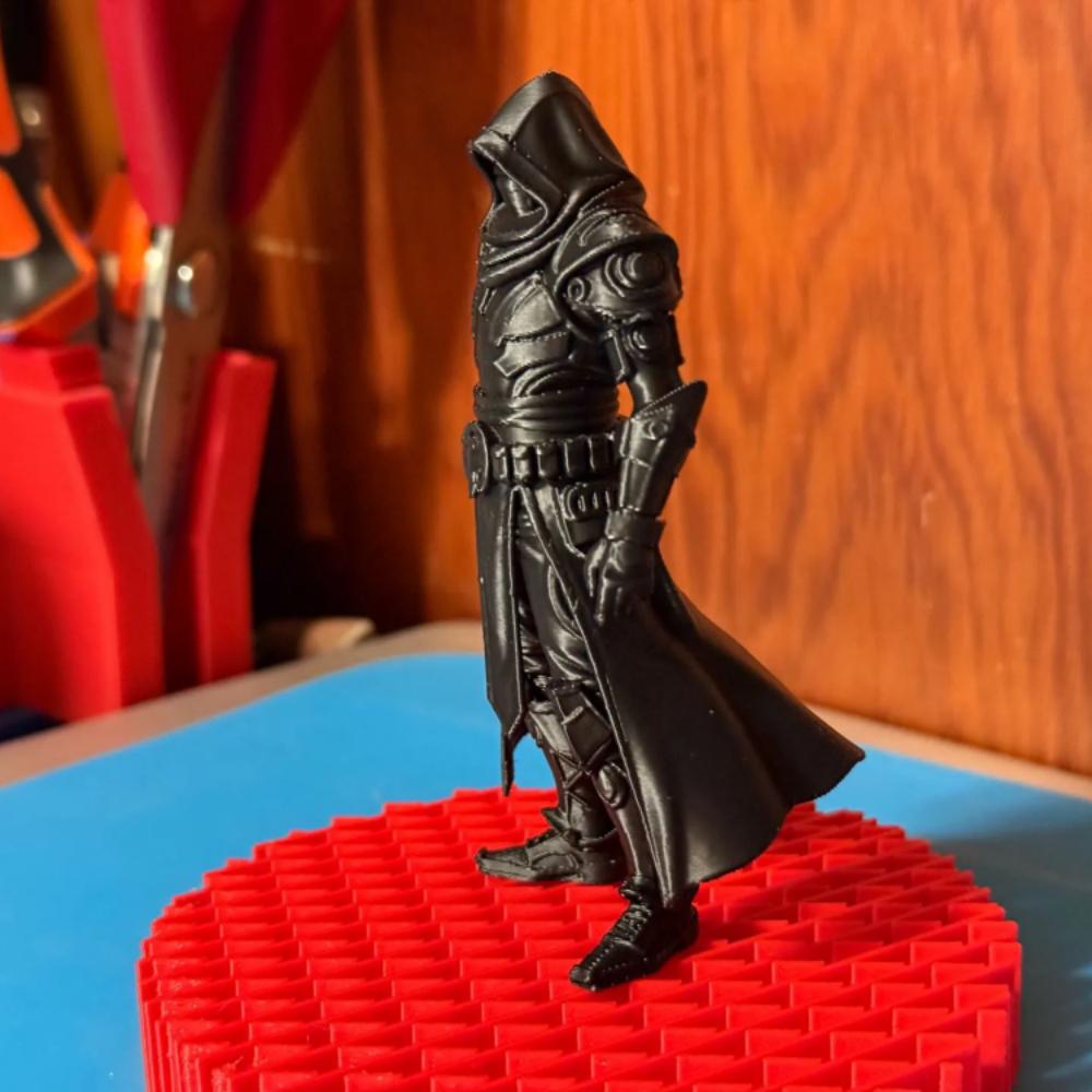 Shadow Sentry Armor Knight Statue, 3D Printed Unscrupulous Knight Role Playing Game Accessories, and Artistic Desktop Decoration
