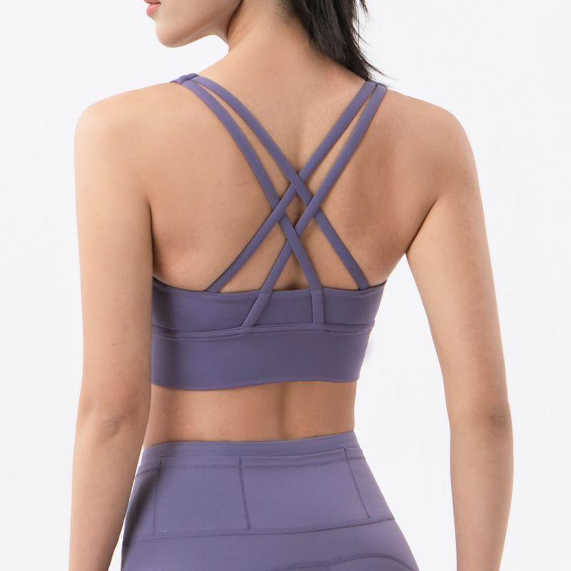 New Arrival Sports Intimates Women's Autumn Bubble Wrap Push up Bras High Strength Fitness Training Yoga Clothes Vest Bra Summer