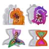 Hourglass Keychain Silicone Mold Epoxy Resin Casting Dinosaur Charm Molds Craft