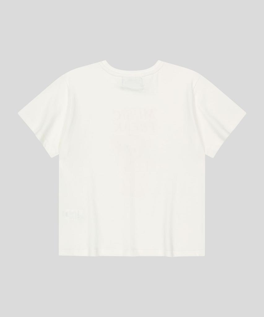Myujigpeulikeu Angel Bear T-Shirt - White