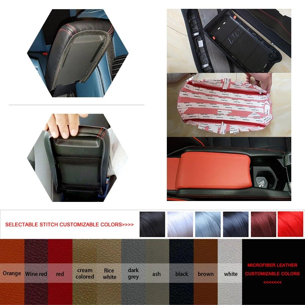Tampă de protecție din piele din microfibră pentru mașină Husă pentru cutia consolei cotieră centrală pentru Kia Sportage 2011 2012 2013 2014 2015 2016