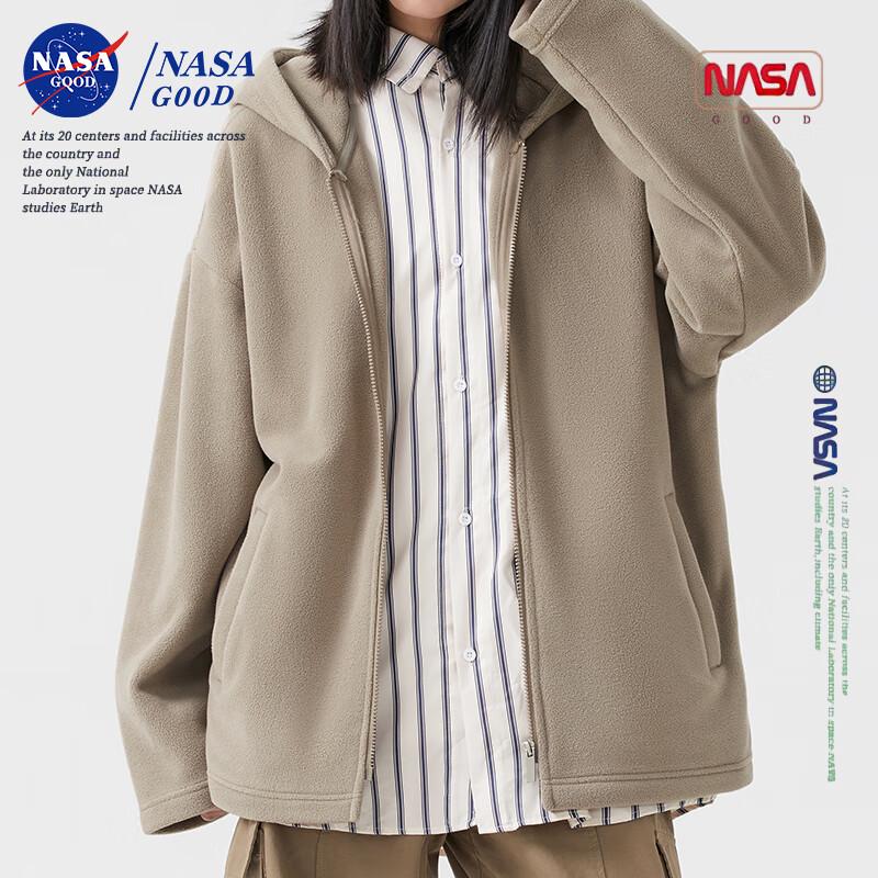 NASA GOOD Unisex Hooded Fleece Jacket