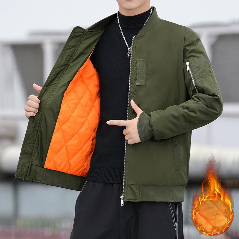 Japan And South Korea Windproof Waterproof Flight Suit Autumn And Winter Men'S Casual Jacket New Baseball Jersey Cotton Thickened Jacket